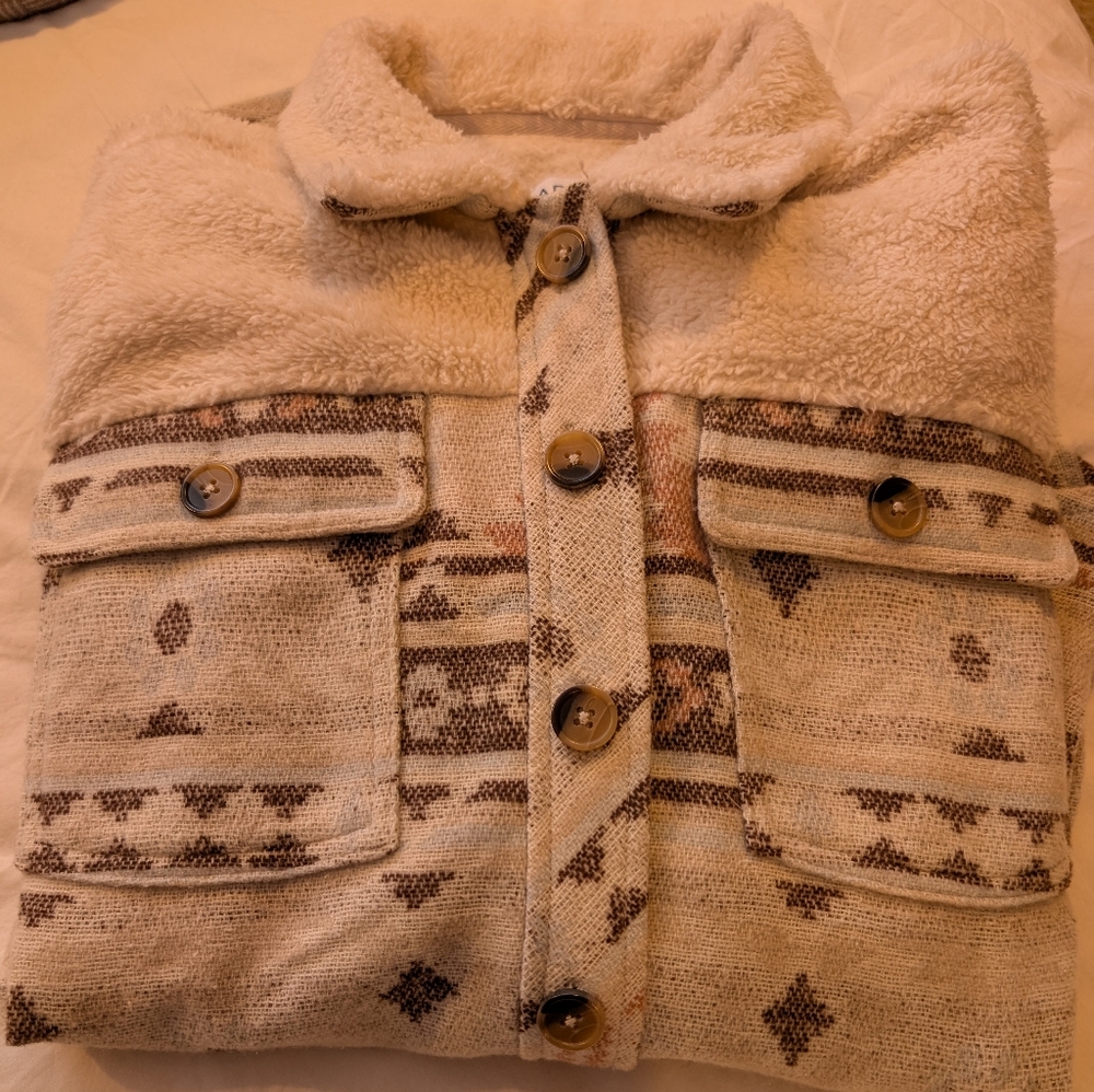 Arizona Beige Patterned  Women's Jacket